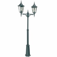 Elstead Valencia Grande Twin Light Lamp Post Black