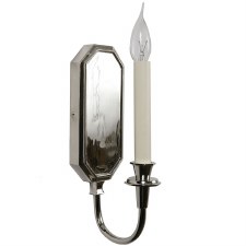 Valerie Single Wall Light Polished Nickel