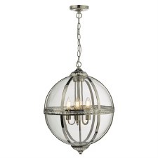 Vanessa 5 Light Lantern Polished Nickel Vanessa 5 Light Lantern Polished Nickel