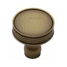 Heritage Venetian Cabinet Knob C4547 Antique Brass