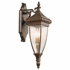 Kichler Venetian Rain Medium Wall Lantern Light Brushed Bronze