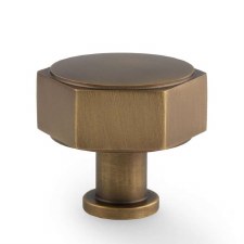 Vesper Cabinet Knob 40mm Antique Brass