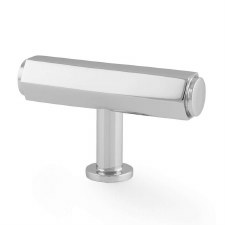 Vesper T-Bar Cupboard Knob Polished Chrome