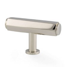 Vesper T-Bar Cupboard Knob Polished Nickel