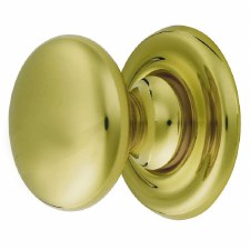 Victorian Cupboard Door Knob 25mm Polished Brass