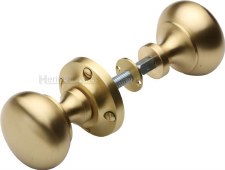 Heritage Victoria Rim Knobs RIM-V980 Satin Brass Heritage Victoria Rim Knobs RIM-V980 Satin Brass