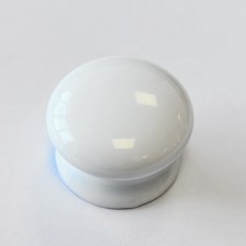 Porcelain Victorian Cupboard Knob 32mm White