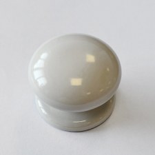 Porcelain Victorian Cupboard Knob 38mm Cream