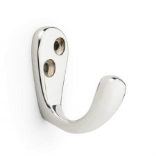 Victorian Single Robe Hook Polished Nickel