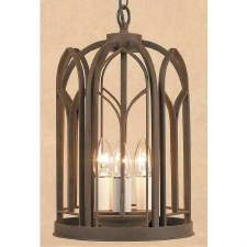 Villa 3 Light Lantern Aged Iron