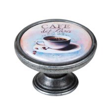 Vintage Chic Cafe de Paris Cupboard Knob Antique Brass