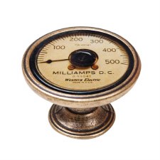 Vintage Chic Milliamp Cupboard Knob Antique Brass