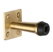 Heritage Wall Mounted Door Stop 64mm V1190 Satin Brass