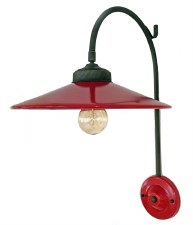 Ferroluce Adjustable Wall Light Rosso