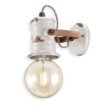 Ferroluce Wall Light C1843 Vintage Bianco