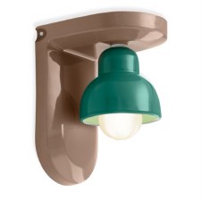 Ferroluce Wall Light C2600 Marrone Moka & Turchese