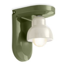 Ferroluce Wall Light C2600 Verde Salvia & Crema