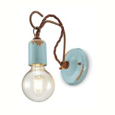 Ferroluce Wall Light C665 Vintage Azzurro