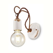 Ferroluce Wall Light C665 Vintage Bianco