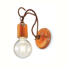 Ferroluce Wall Light C665 Vintage Arancio