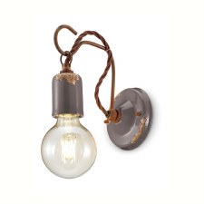 Ferroluce Wall Light C665 Vintage Tortora