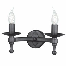 Elstead Warwick Double Wall Light Graphite Black