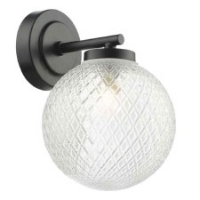 Wayne Bathroom Wall Light IP44 Matt Black