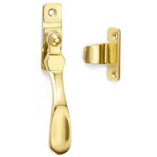 Wedge Window Handle Polished Brass Lacquered
