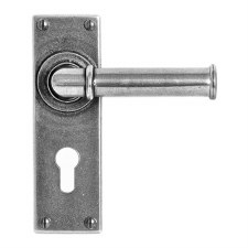 Finesse Wexford Door Handles Euro Lock FD183E4 Solid Pewter