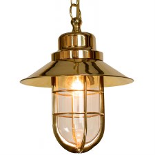 Wheelhouse Pendant Polished Brass Clear Glass