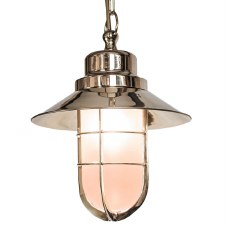 Wheelhouse Pendant Light Nickel Opal Glass