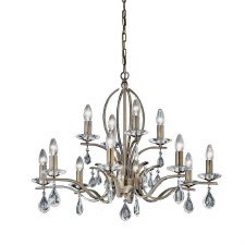 Willow Chandelier Light 12 Lights Bronze Willow Chandelier Light 12 Lights Bronze