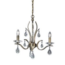 Willow Chandelier Light 3 Lights Bronze Willow Chandelier Light 3 Lights Bronze