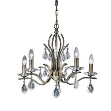 Willow Chandelier Light 5 Lights Bronze Willow Chandelier Light 5 Lights Bronze