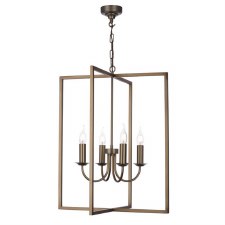 David Hunt Windsor 4 Light Pendant Antique Brass