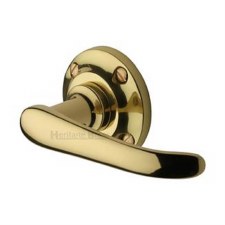 Heritage Windsor Door Handle V720 Polished Brass