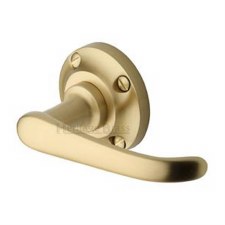 Heritage Windsor Door Handle V720 Satin Brass