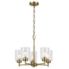 Kichler Winslow 5 Light Chandelier Natural Brass Kichler Winslow 5 Light Chandelier Natural Brass