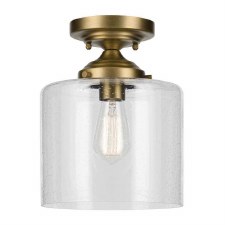 Kichler Winslow Semi Flush Ceiling Light Natural Brass Kichler Winslow Semi Flush Ceiling Light Natural Brass