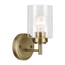Kichler Winslow Single Wall Light Natural Brass Kichler Winslow Single Wall Light Natural Brass