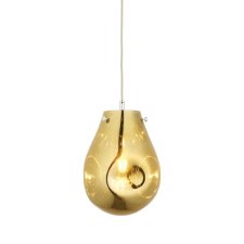 Ashmore Medium Glass Pendant Metallic Gold