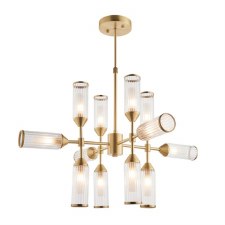 Holton 12 Light Pendant Satin Brass Holton 12 Light Pendant Satin Brass