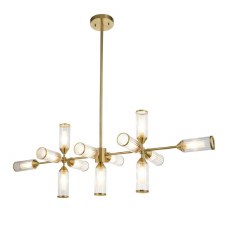 Holton 13 Light Linear Pendant Satin Brass Holton 13 Light Linear Pendant Satin Brass