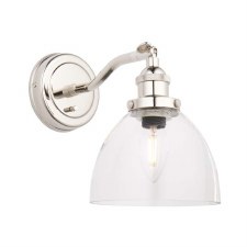 Holway Resto Wall Light Bright Nickel