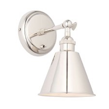 Holywell Wall Light Bright Nickel