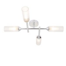 Kington 4 Light Semi Flush Bathroom Pendant Polished Chrome