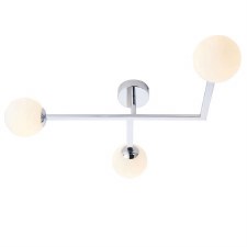 Osmond Flush Bathroom Ceiling Light Polished Chrome