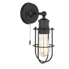 Upwey Bathroom Wall Light Matt Black