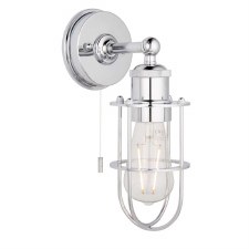 Upwey Bathroom Wall Light Polished Chrome