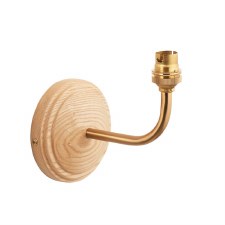 Gaddesby Wood Arc Wall Light Aged Brass